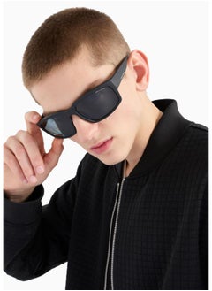 Armani Exchange Full Rimmed Rectangular Sunglasses 0AX4142SU 61 807887  - Image 3
