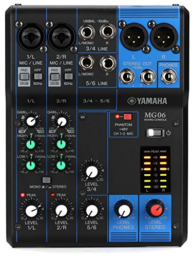 Yamaha MG06 6-Input Compact Stereo Mixer - Image 4