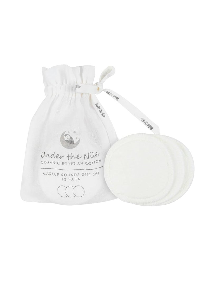 Under the Nile - Under The Nile Organic Cotton Make Up Removal Rounds - 12 Pack - Image 1