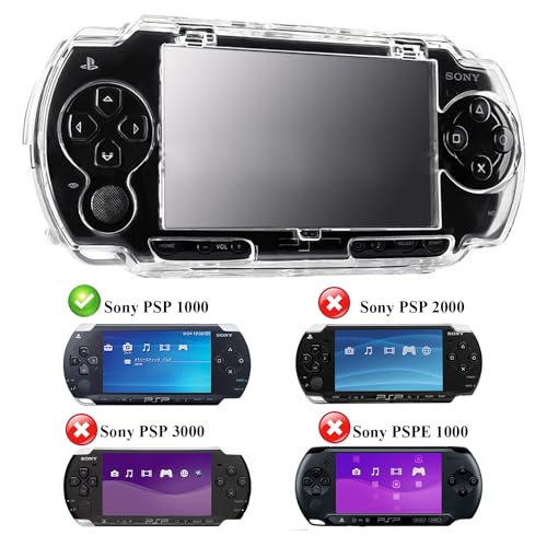 OSTENT Protector Clear Crystal Travel Carry Hard Cover Case Shell for Sony PSP 1000 Game Console - Image 3