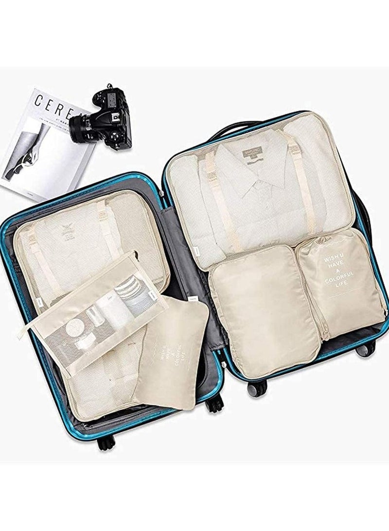 حقيبة سفر مدير محفظة 7 قطعة حقيبة حزمة عدة تخزين حقيبة محمولة مدير الملابس والأحذية أنيق حقيبة السفر مدير تخزين حقيبة - Image 5