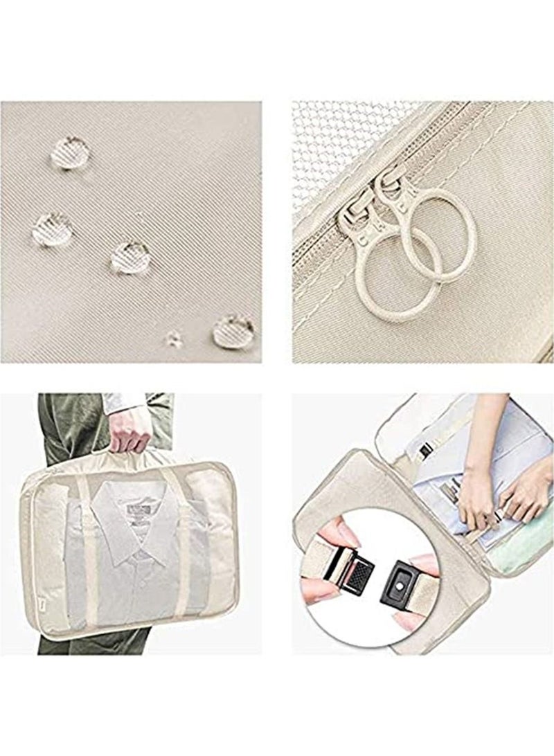 حقيبة سفر مدير محفظة 7 قطعة حقيبة حزمة عدة تخزين حقيبة محمولة مدير الملابس والأحذية أنيق حقيبة السفر مدير تخزين حقيبة - Image 3