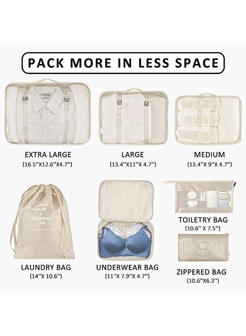 حقيبة سفر مدير محفظة 7 قطعة حقيبة حزمة عدة تخزين حقيبة محمولة مدير الملابس والأحذية أنيق حقيبة السفر مدير تخزين حقيبة - Image 2