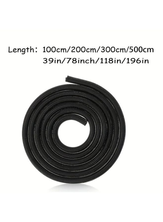 78 Inch 19mm Black Split Cable Sleeve Durable Polyester Wire Organizer for Desk PC TV Phone Cords - Image 3