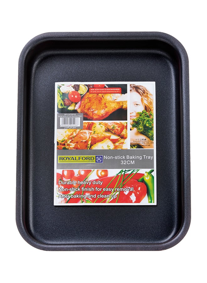 Royalford Non-Stick Rectangle Baking Tray Aluminium Alloy 32Cm Durable Non-Stick Coating For Easy Food Release And Cleanup Multicolor - Image 4