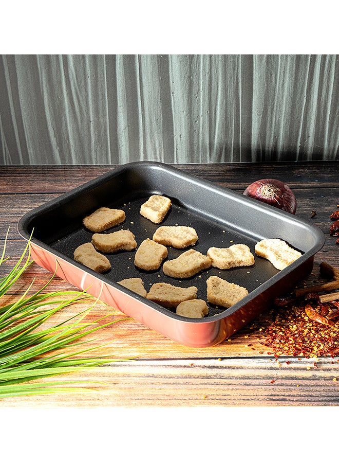 Royalford Non-Stick Rectangle Baking Tray Aluminium Alloy 32Cm Durable Non-Stick Coating For Easy Food Release And Cleanup Multicolor - Image 1