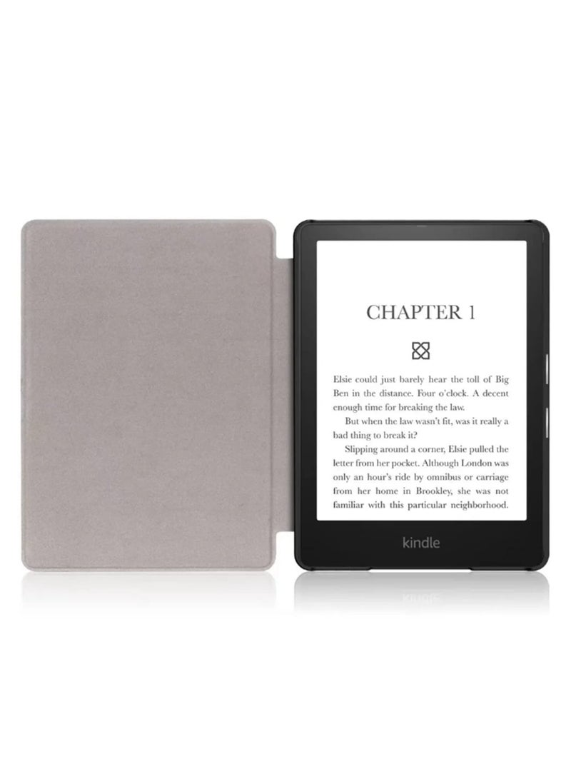 "غلاف مغناطيسي ذكي لعام 2021 لكل إصدارات كيندل بيبروايت 5 سيجنيشر (الجيل الحادي عشر) مقاس 6.8 بوصة، مع خاصية التشغيل والإيقاف التلقائي، مقاوم للماء، وحماية من جلد البولي يوريثان" - Image 3