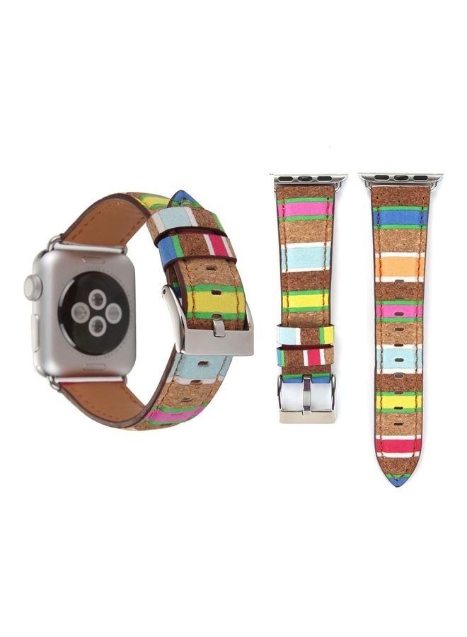 NIBEMINENT Replacement Watchband for Apple Watch Series 3/2/1 38mm Multicolour - Image 1