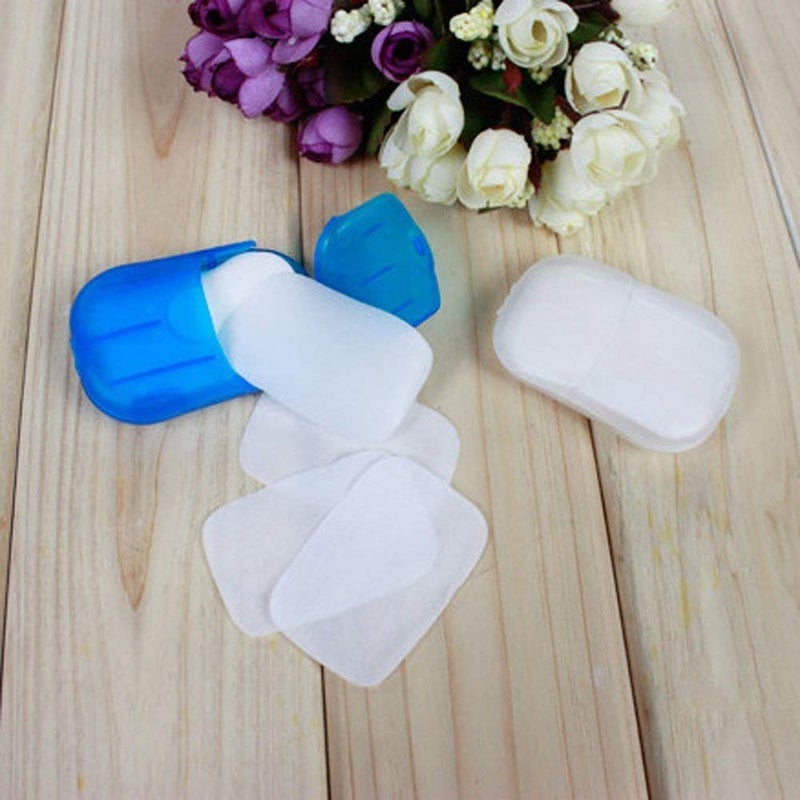 Aktnil Disposable Hand Washing Cleaning Paper Soap Flakes Mini Soap Paper Travel Hand Washing Box Paper Soap For Hand Cleaner Multicolor pack of 5 - Image 4