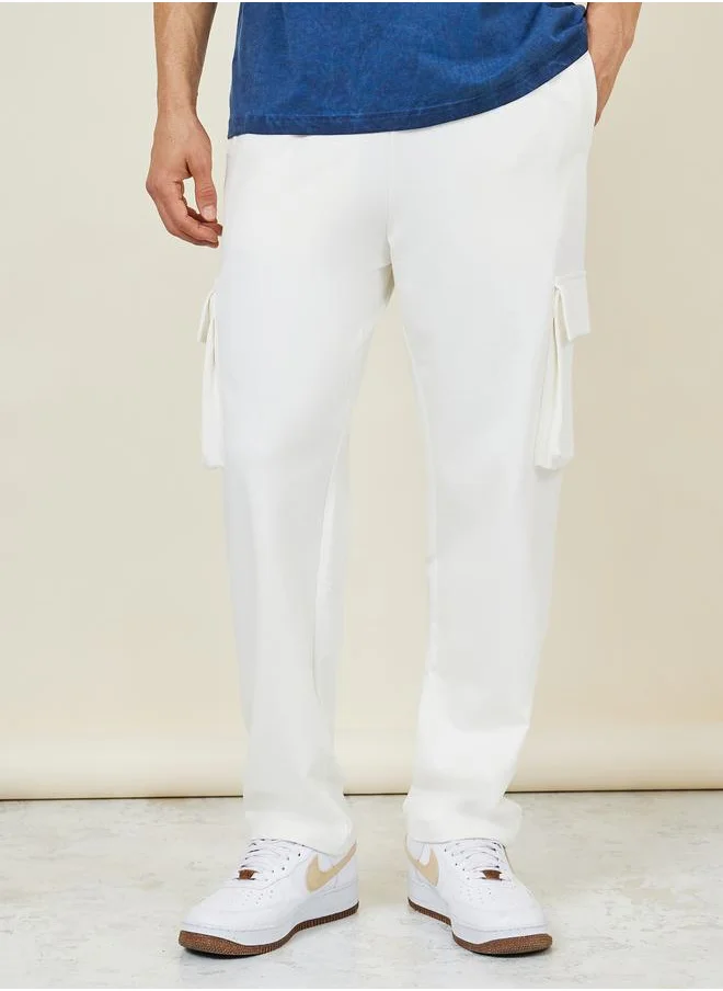 ستايلي Oversized Straight Leg Cargo Joggers