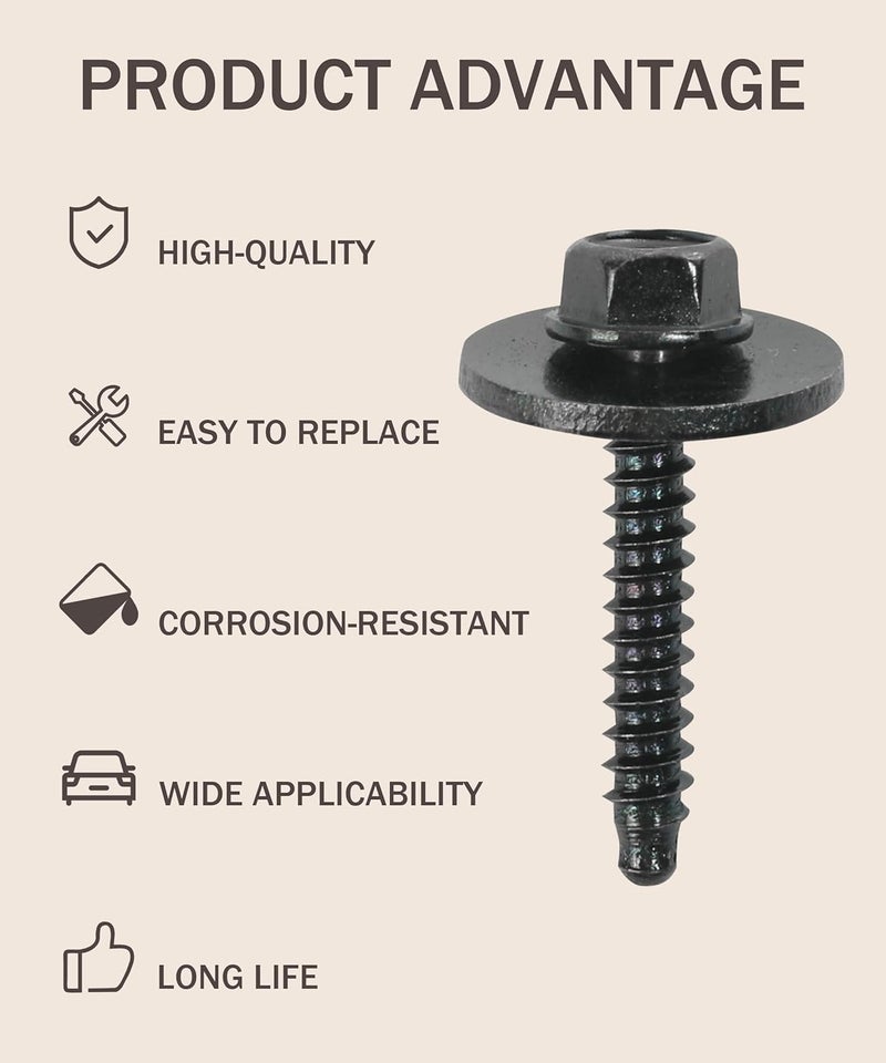 bylikeho 20 PCS Car Bolts - Automotive Fasteners - Image 3