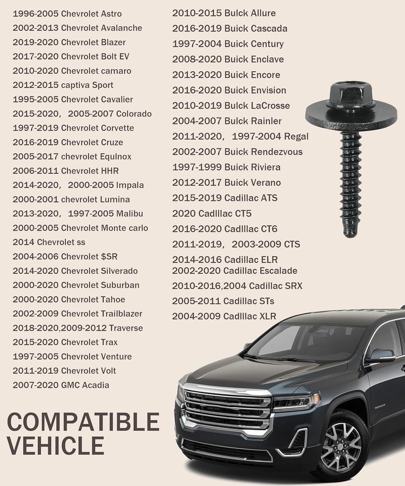 bylikeho 20 PCS Car Bolts - Automotive Fasteners - Image 4