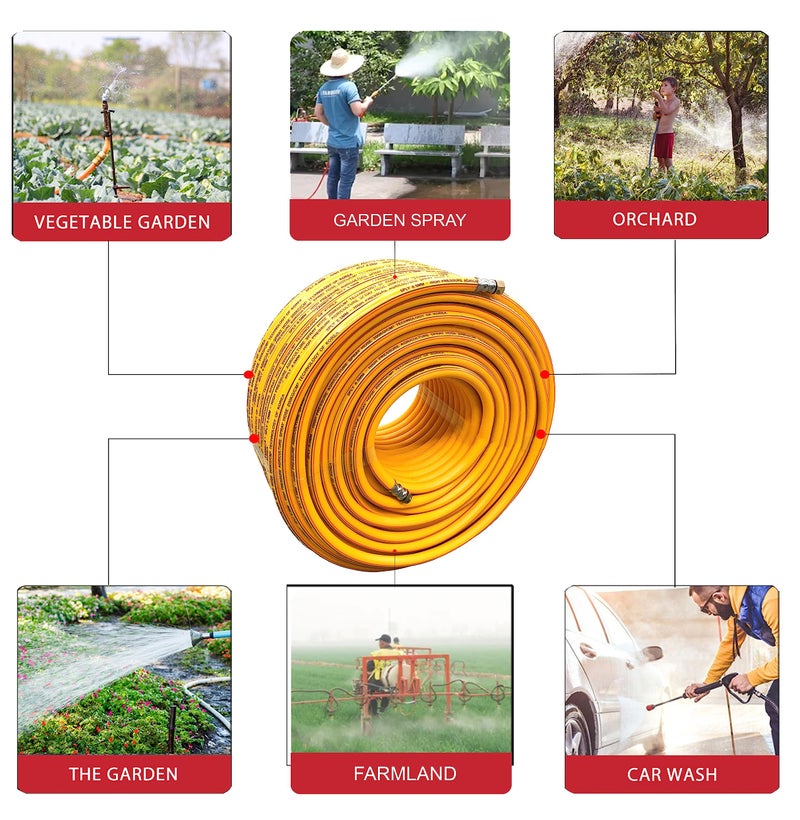 DVI 8.5MM 5 Layered Heavy Duty High pressure hose pipe for bike/car wash, gases, pesticides spray, water delivery, household cleaning (DVI (8.5MM) 15 MTR HOSE PIPE) - Image 5