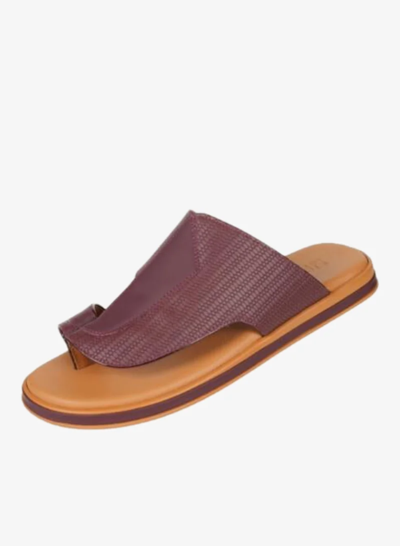 بارجيل أونو صنادل رجالي بارجيل أونو بأصابع كاجوال بوم - عنابي