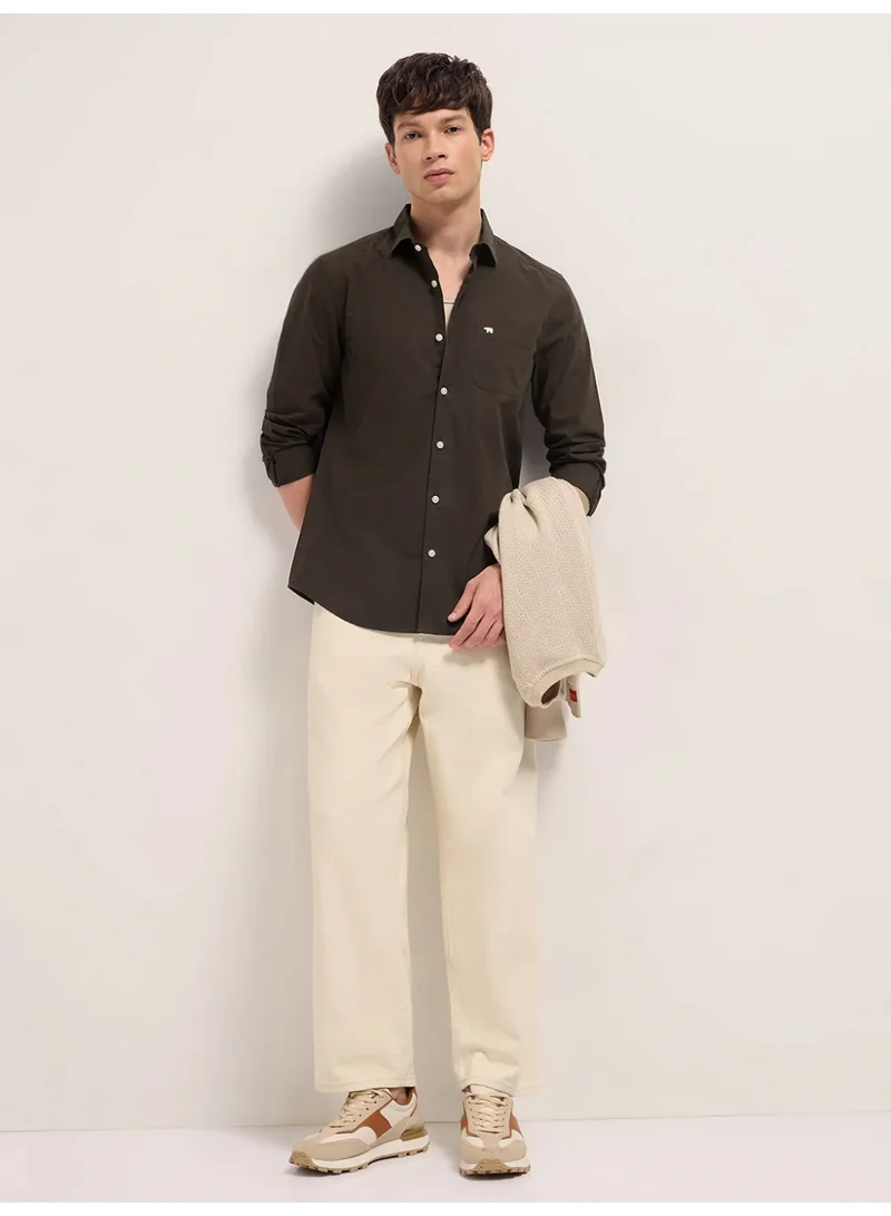 ذا بير هاوس Men's Cotton Shirt | Casual & Formal Long Sleeve Slim Fit | Classic Button-Down, Office & Everyday Wear, Comfortable & Breathable Fabric