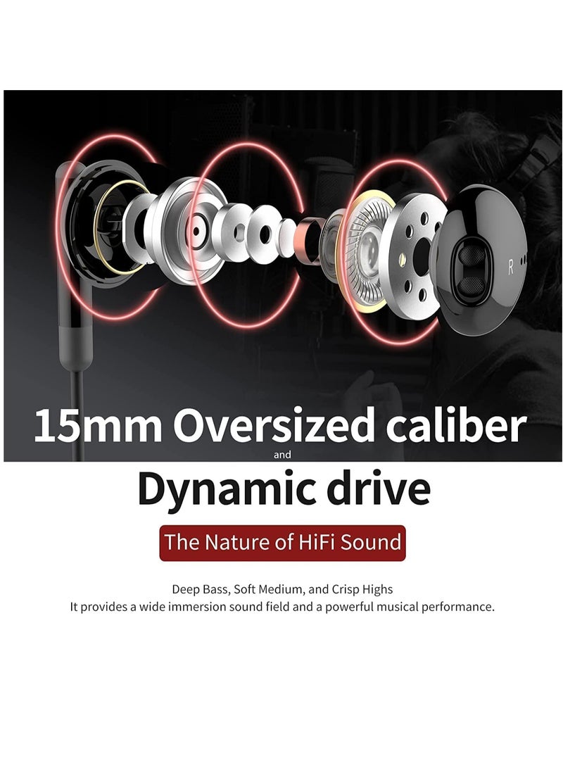 Wired with Microphone 1 Pack in-Ear Earphones Earbuds 3.5mm Plug, Volume Control, Compatible with Samsung, iPhone 6s, Android, Computers, iPad, Tablets and Other 3.5mm Jack Audio Devices - Image 5