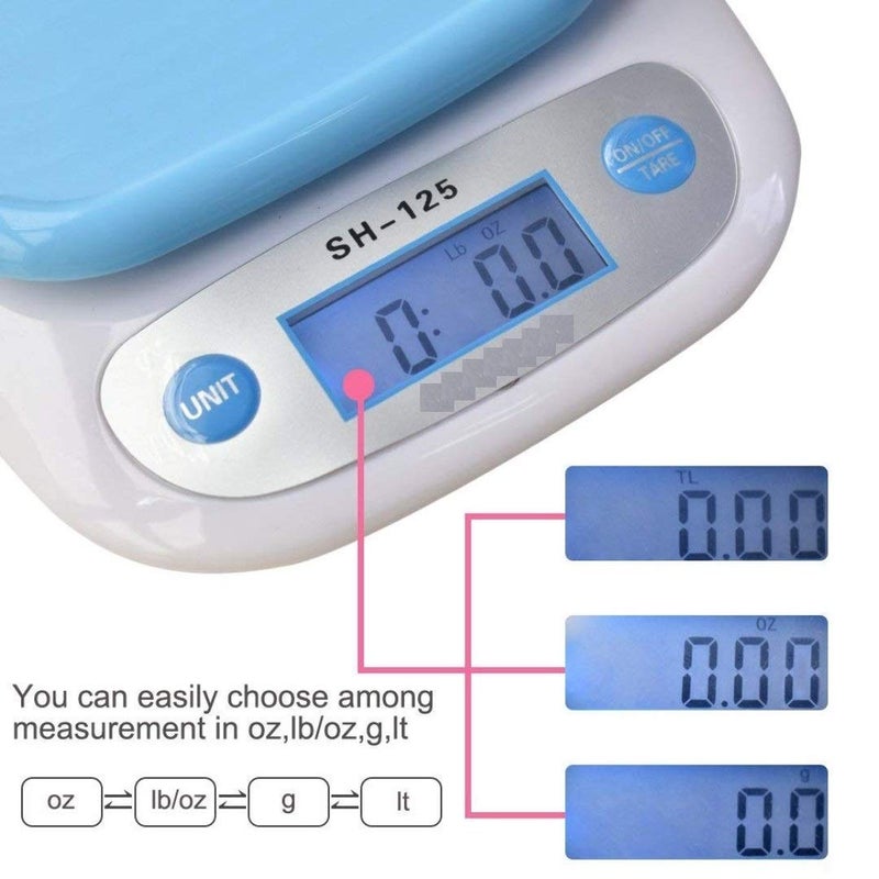 Birud Electronic Digital 7 Kg Weight Scale LCD Kitchen Weight Scale Machine Bowl Scale 7kg 1g Digital Kitchen Scale Multi Color - Image 3