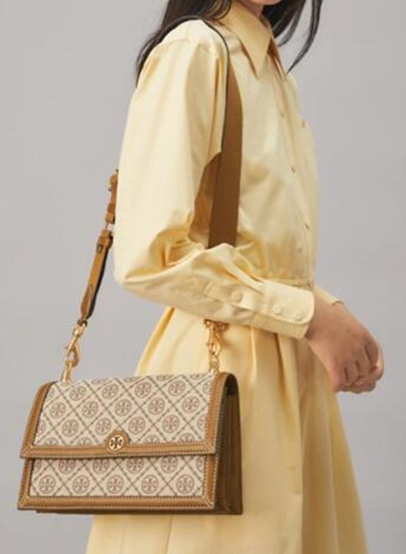 Burch Tory  T Monogram Shoulder Bag - Image 4