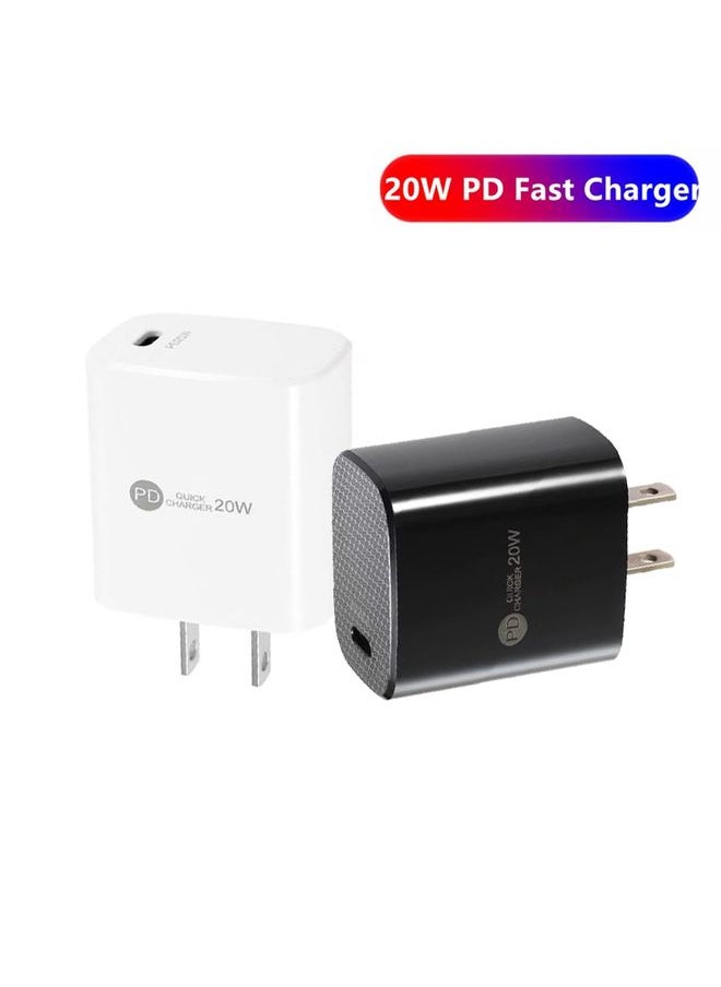 PD11 Mini Single Port PD3.0 USB-C / Type-C 20W Fast Charger for iPhone / iPad Series, US Plug(Black)