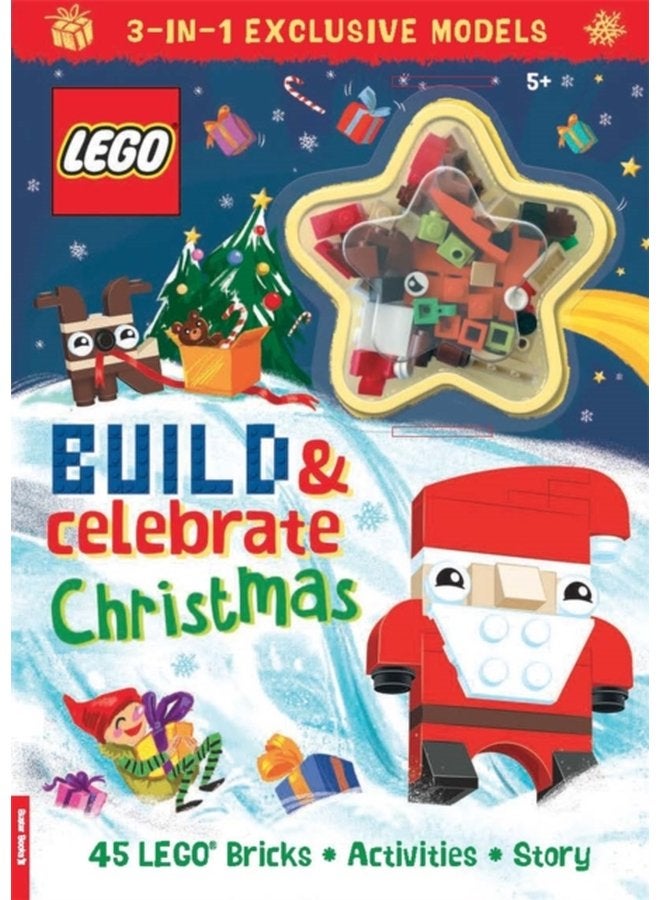 كتب LEGO لبناء احتفالات عيد الميلاد تشمل 45 قطعة - غلاف ورقي
