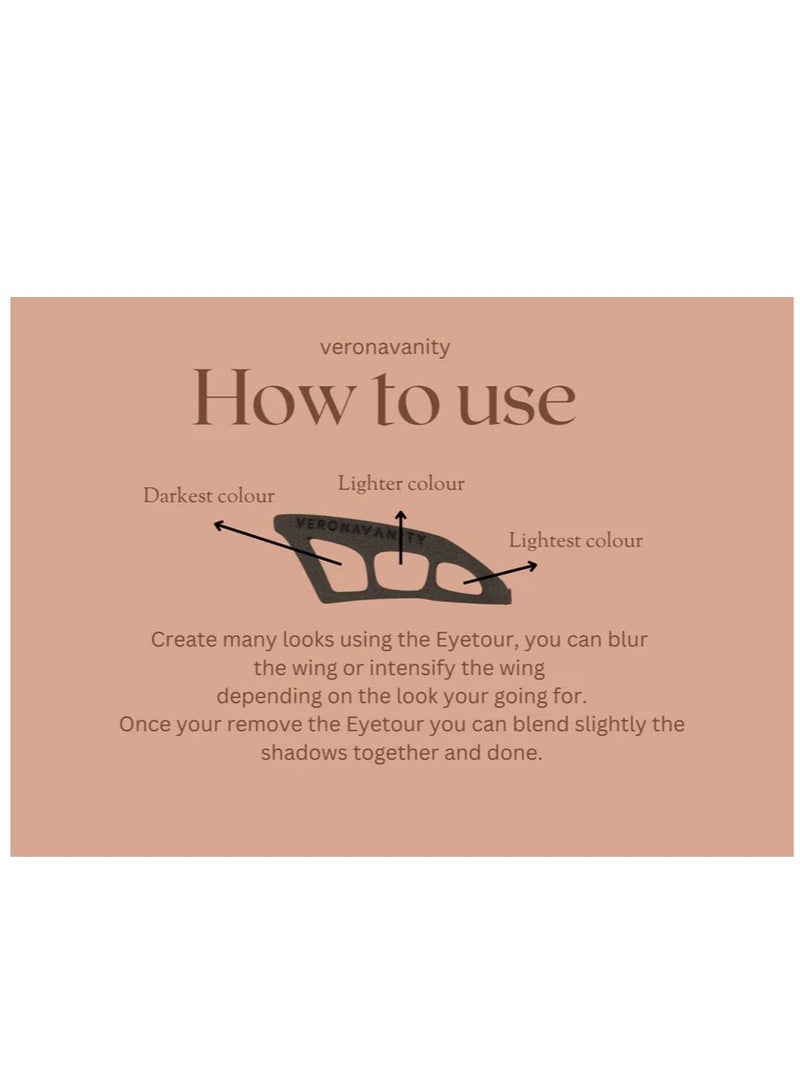 مجموعة استنسل لرسم الحواجب مكونة من 4 قطع - Image 2