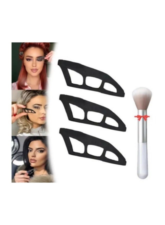 مجموعة استنسل لرسم الحواجب مكونة من 4 قطع - Image 1