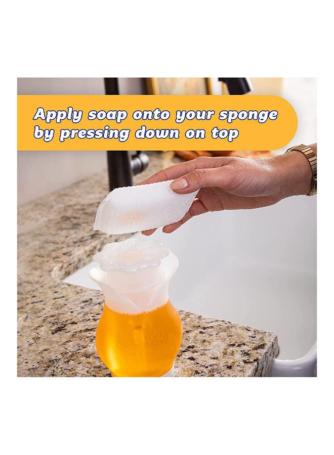 Scrub Daddy Soap Daddy Dual Action Soap Dispenser, Refillable Liquid Dish Soap Pump for Kitchen Sink, Top Press and Side Squeeze Soap Dispenser for Sponge and Cookware Cleaning - Image 4