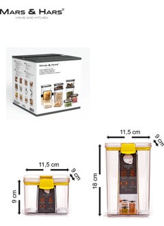 8-Piece Leakproof, Double Lock Clip, Vacuum Lid, Food, Spice Storage Container (4 Medium +4 Small) - pzsku/ZD9F0B1A270300E8D451CZ/45/_/1730521188/3a8bc39b-c353-4e96-bc27-1d09716bbc6f