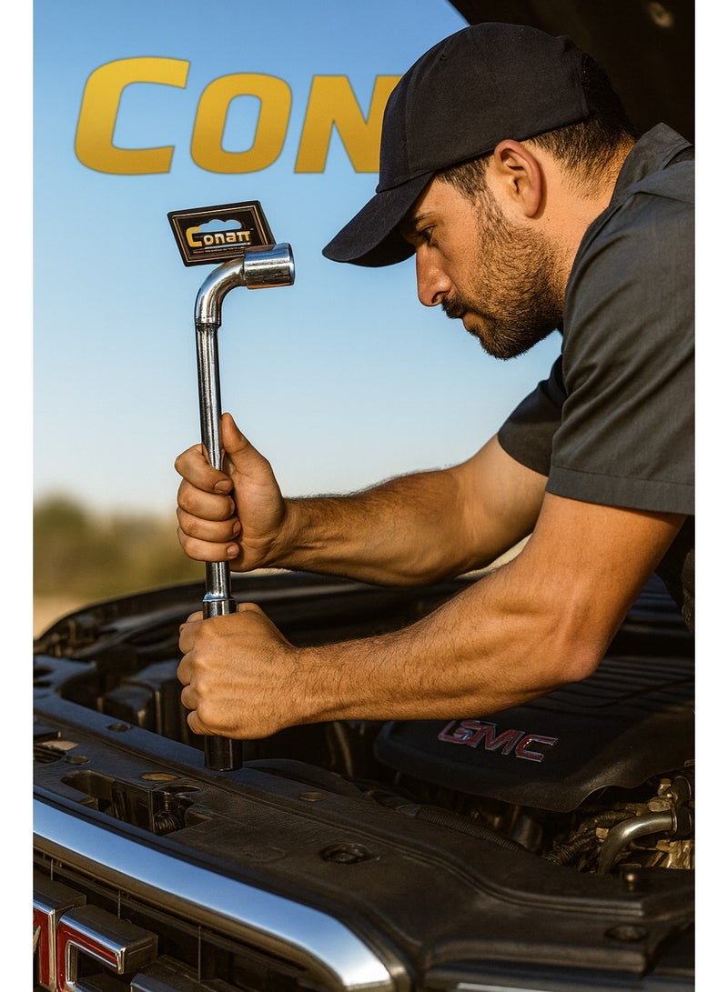 Conan 4 Pieces – CONAN Professional L-Shape Wrench Set – 8mm + 10mm + 12mm + 14mm – Hardened Carbon Steel – High Torque & Rust-Resistant – Models 10005762 / 10005763 / 10005764 / 10005766 - Image 5