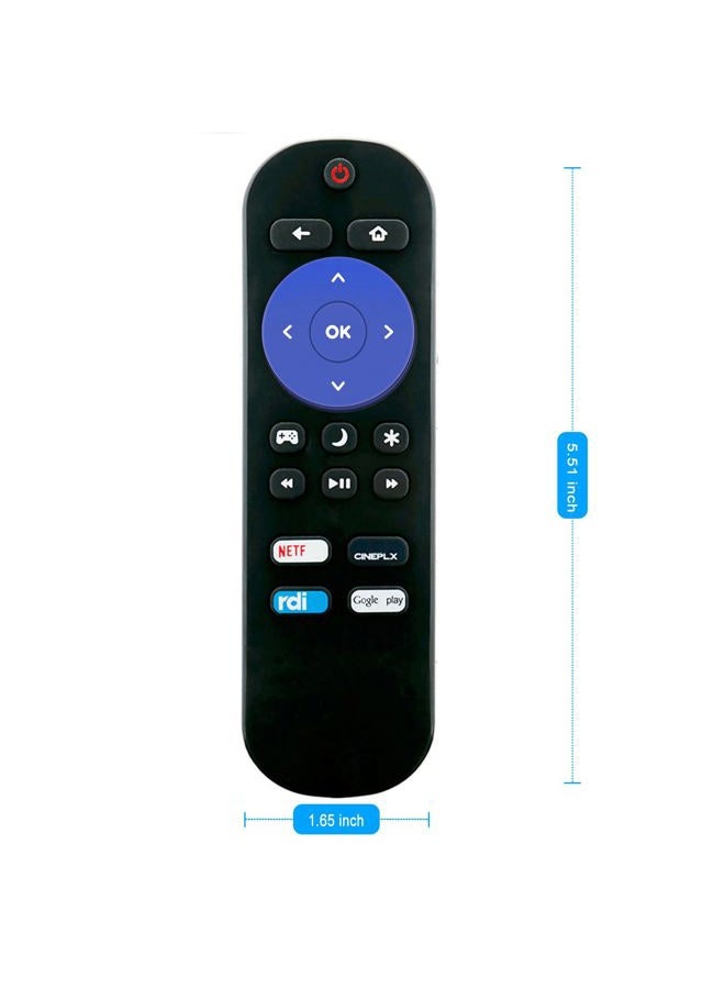 ZdalaMit Replacement Remote Control fit for Sharp Roku Ready TV LC-43LB371U LC-50LB371U LC-43LB371C LC-50LB371C LC-55LB481U LC-32LB591U LC-43LB481U LC-32LB481U LC-50LB481U - Image 5