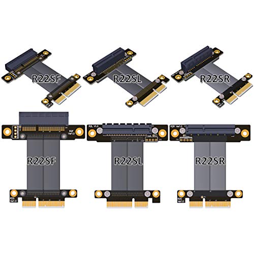 ADT-LINK PCIe 3.0 x4 Extension Cable 32G/BPS PCI Express 4X Graphic SSD RAID Extender Conversion Riser Card Vertical 90 R22SL(5CM) - Image 3