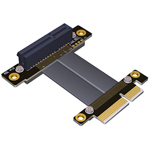 ADT-LINK PCIe 3.0 x4 Extension Cable 32G/BPS PCI Express 4X Graphic SSD RAID Extender Conversion Riser Card Vertical 90 R22SL(5CM) - Image 2