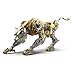 Wauvmoss 3D Metal Puzzle for Adults 506Pcs Steampunk Mechanical Leopard Model Kits to Build DIY Creative Art Desktop Ornament for Home Office Decor Gold - Image 2