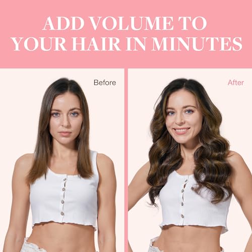 Googoo GOO GOO Clip in Hair Extensions Real Human Hair, Remy Human Hair Extensions Clip ins for Women, Natural Human Hair, 18inch 120g 7Pcs, 1B/6/1B Balayage Natural Black to Chestnut Brown - Image 5