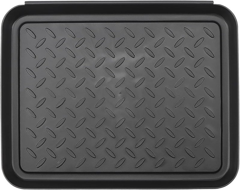 PINGEUI Pack of 6 35 x 27.5 x 3 cm Shoe Rack, Shoe Drip Tray, Large Shoe Storage Rack, Shoe Drip Tray, Shoe Tray for Indoor and Outdoor Use, Black - Image 3