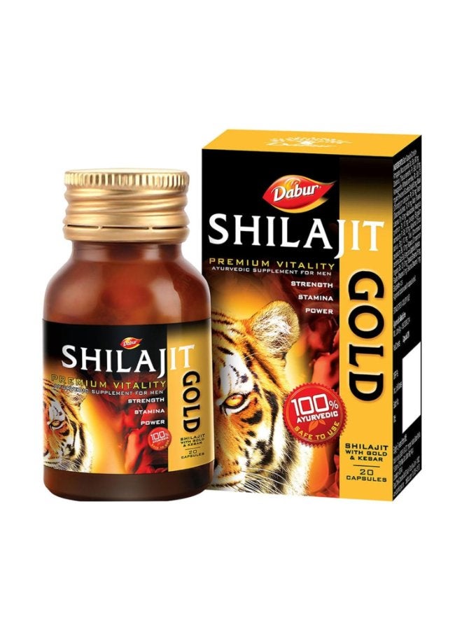 Dabur كبسولات شيلاجيت جولد 20 عدد - Image 1