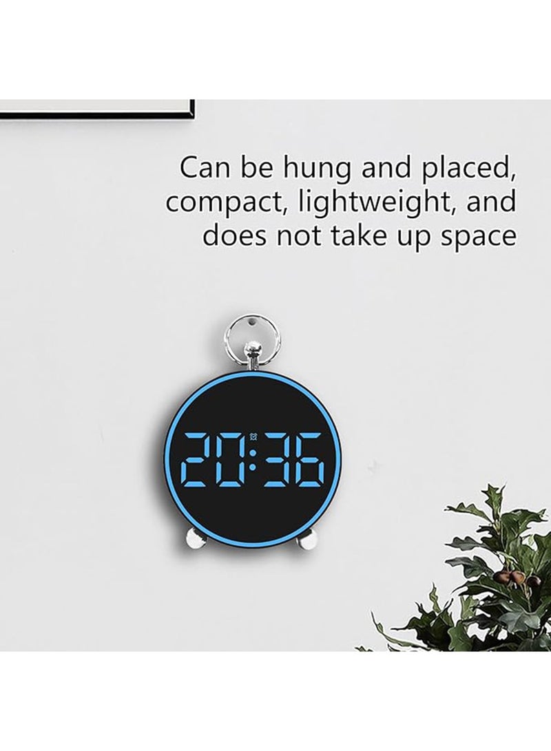 Digital Wall Clock with LED Display,Adjustable Brightness Digital Alarm Clock withTemperature,Weather Forecasts,Date,12/24H,Digital Clock Large Display,Wall Mounted, ﻿  - Image 3