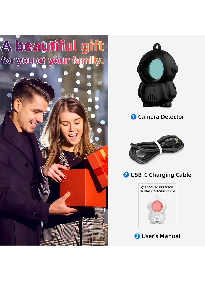 SYOSI - Hidden Camera Detector, Compact Anti Spy Wireless Signal Scanner, Infrared Camera Sweeper, Listening Device Detector for Indoor Use, Ideal for Hotel, Home, Office, Travel - Image 1