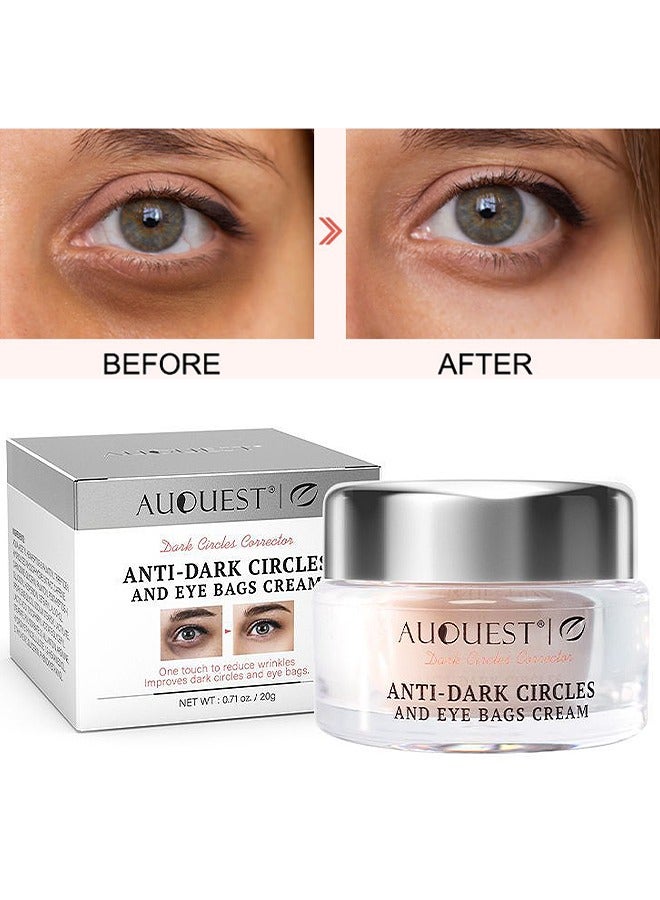 AuQuest Anti Dark Circles And Eye Bags Cream 20G, Fade Dark Circles, Remove Fine Lines And Eye Bags, Anti-Wrinkle Anti-Aging Firming Brighten Skin Cream, Eye Care Cream - Image 1