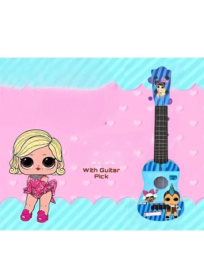 Kids Toy Guitar - 4-String Adjustable Mini Musical Guitar Toy for Kids, Child-Safe Non-Toxic Materials, Perfect Children's Toy Guitar for Learning Rhythm, Tempo, and Strumming - Small Toy Guitar for Creativity and Coordination  - Image 2