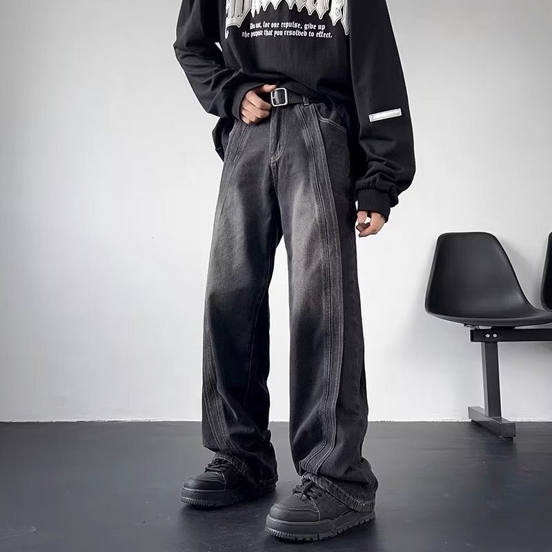 Unisex Casual Daily Denim Jeans - Image 2