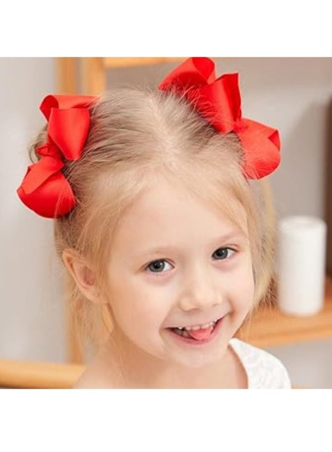 QINGYAN 32-Piece Ribbon   Hair BowsMulticolored upturned flower bow duckbill clipFor Girls Babies Toddlers Teens Gifts In Pairs - Mix Color - Image 3