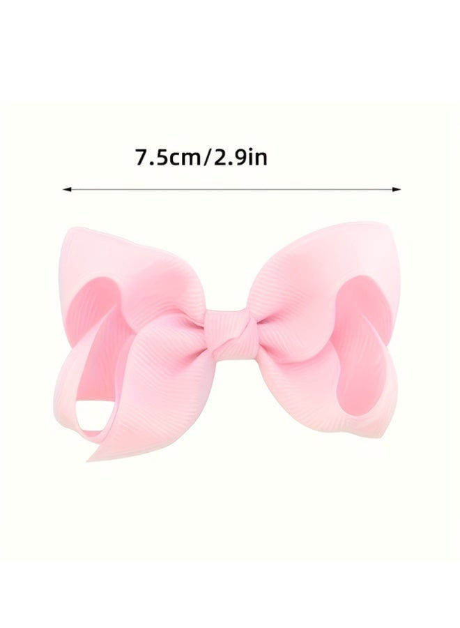 QINGYAN 32-Piece Ribbon   Hair BowsMulticolored upturned flower bow duckbill clipFor Girls Babies Toddlers Teens Gifts In Pairs - Mix Color - Image 4