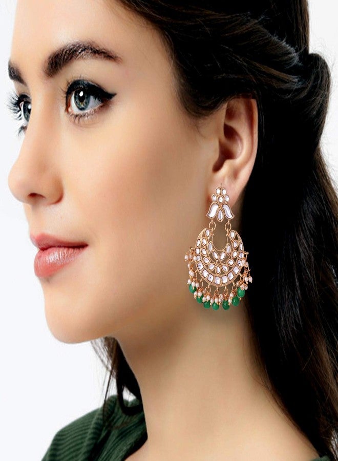 Aheli Indian Traditional Dangle Earrings Set Bollywood Party Ethnic Wedding Jewelry for Women - Image 5