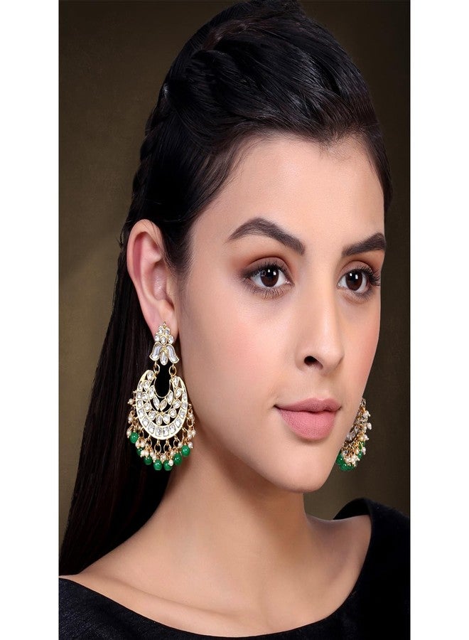 Aheli Indian Traditional Dangle Earrings Set Bollywood Party Ethnic Wedding Jewelry for Women - Image 2