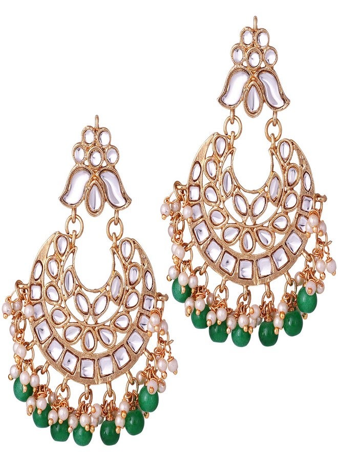 Aheli Indian Traditional Dangle Earrings Set Bollywood Party Ethnic Wedding Jewelry for Women - Image 1