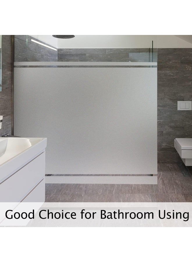 HIDBEA Privacy Window Film (90cm x 10m, Frosted) - Heat Control UV Protection, Static Cling Reusable Glass Stickers for Home Office Bathroom - Image 5
