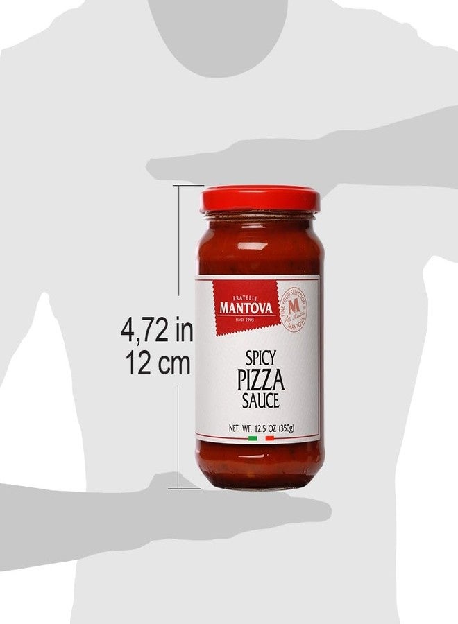 Mantova Italian Spicy Pizza Sauce, 12.5 oz (Pack of 2) - Gluten-Free, All-Natural Ingredients, Authentic Product of Italy, No Added Sugars, Perfect for Pizza, Pasta & Dipping - Image 3