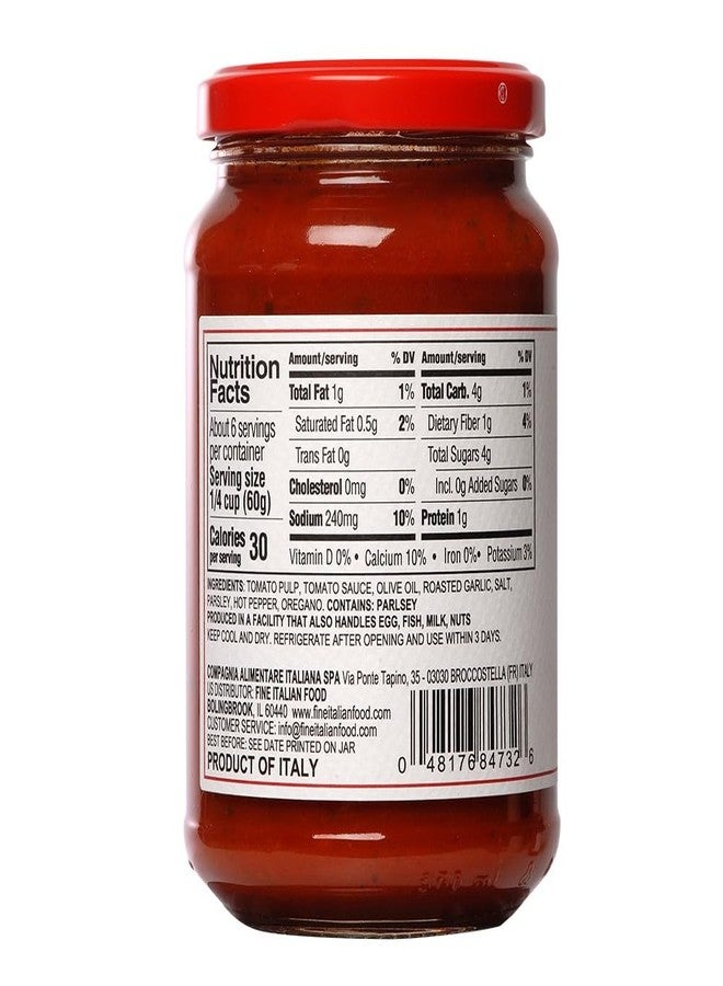 Mantova Italian Spicy Pizza Sauce, 12.5 oz (Pack of 2) - Gluten-Free, All-Natural Ingredients, Authentic Product of Italy, No Added Sugars, Perfect for Pizza, Pasta & Dipping - Image 2