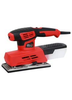 iBELL IBELL Finishing Sander FS87-20, 220W, Copper Armature, Sanding Area 90X187mm, 12000 RPM with Sand Paper and Dust Box, Red  - Image 1